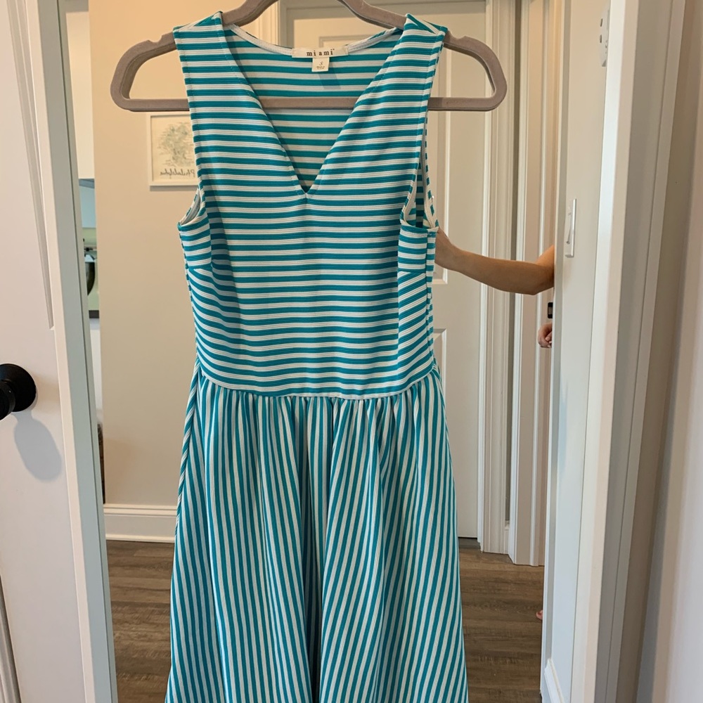 Miami Blue Striped Dress - Size Small - GREAT CONDITION!